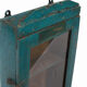 Vintage Green Wall Showcase Old Teck Patina and Piece of Origin India