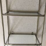 Glass and chrome shelf
