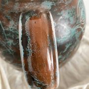 Vase en céramique fait main Mongolfier, signé Yvon Roy 1960