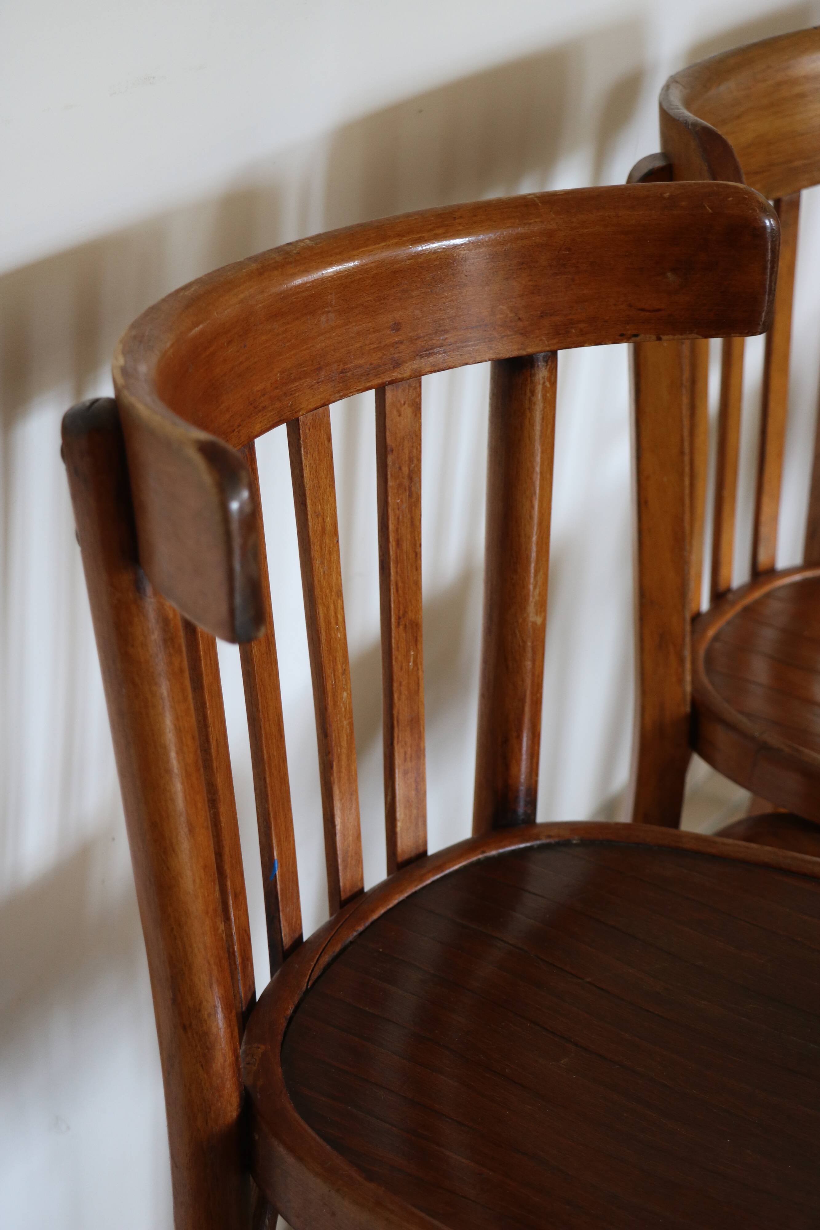5 vintage bistro chairs