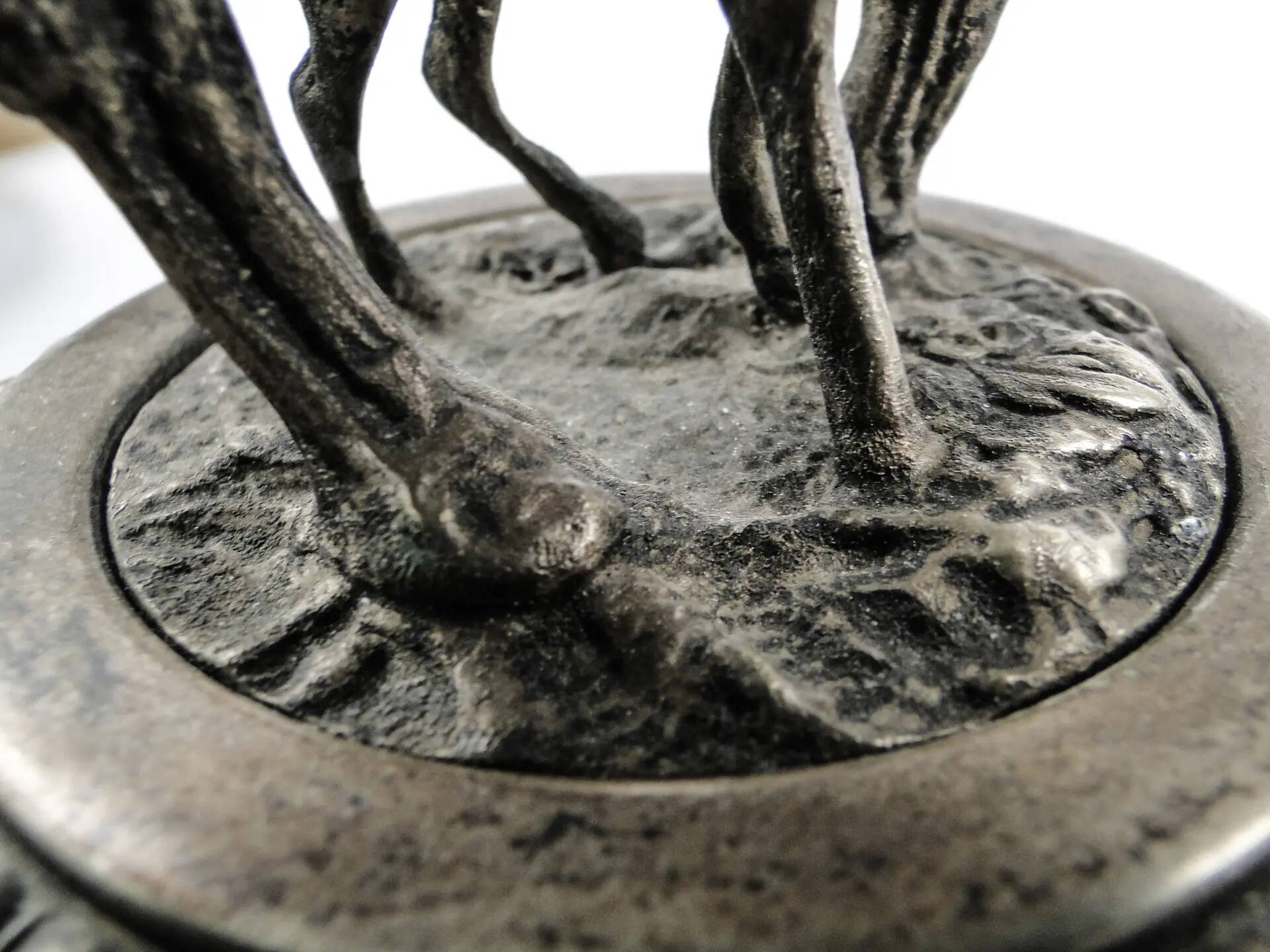 Figural eclectic fruit bowl, silver-plated brass, Poland, 19th century
