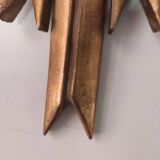 Sun mirror and witch's eye in gilded wood