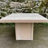 Table basse en travertin Roche Bobois 1980