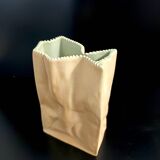 Paper Bag Ceramic Vase by Tapio Wirkkala for Rosenthal