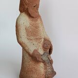 Sculpture in chamotte clay by Claude Bersoux
