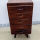 Scandinavian bedside chest of drawers mid-century vintage compass feet