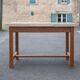 Wood and formica table with extensions