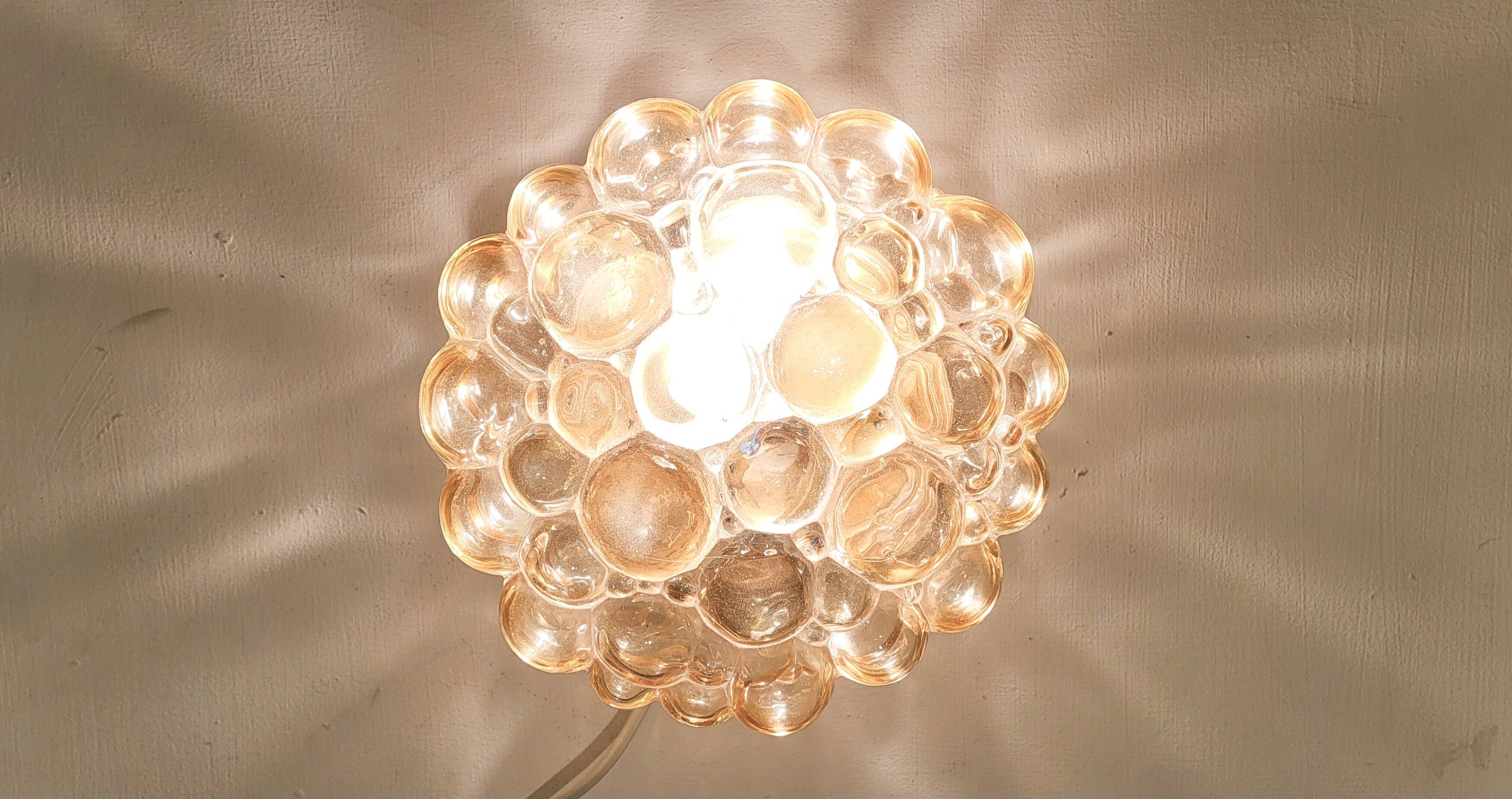 Ceiling bubble glass lamp by Helena Tynell