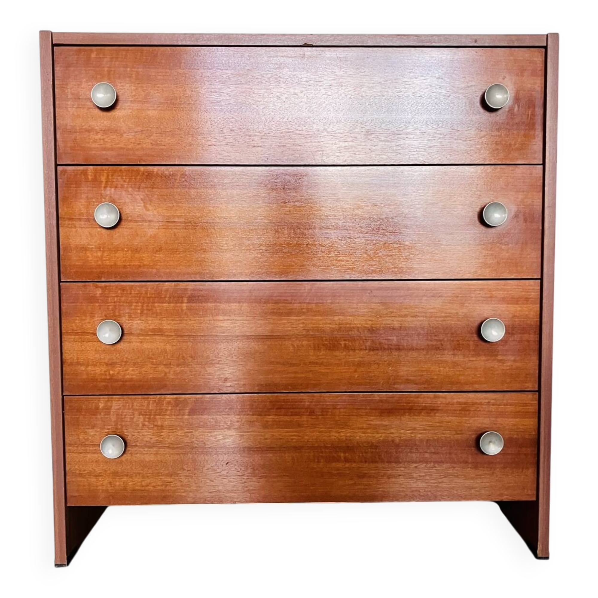 1970s vintage mahogany chest of drawers