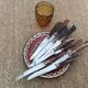 Series of 9 cheese knives
