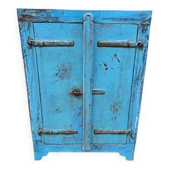 Old bedside table - tribal cabinet in Burmese teak
