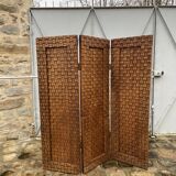 Vintage screen in carved solid wood