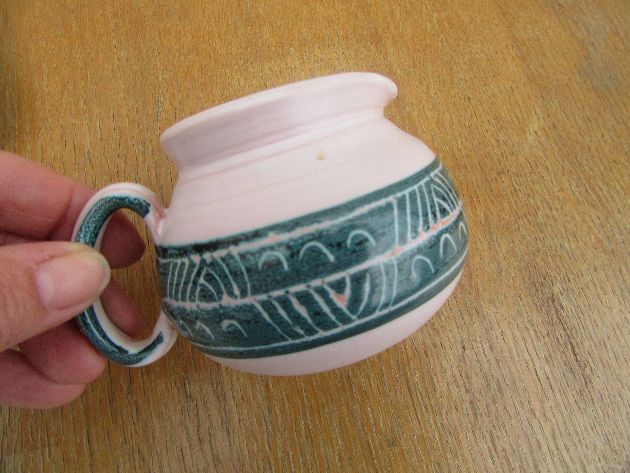 Ceramic set montgolfier yvan roy workshop - egg cup - pot - cup