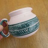Ceramic set montgolfier yvan roy workshop - egg cup - pot - cup
