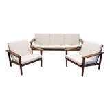 Salon scandinave en teck vers 1950