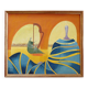 Walter Lewy 1905-1995 Surrealist scene - signed and dated 1974.