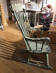 Rocking chair vieilli