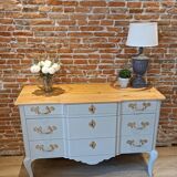 Regency style cherry chest of drawers