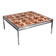 Coffee table in chrome-plated frame and ceramic tiles, Denmark, 1970s