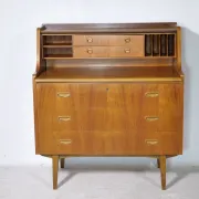 Bureau secrétaire danois en teck, années 1960