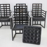 4 chaises Josef Hoffmann Armloffel fabriquées par Wittmann, Autriche