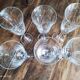 Set of 6 tulip-shaped champagne flutes in voluted glass