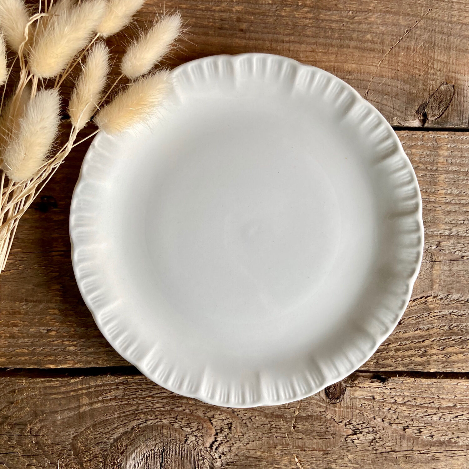 6 Digoin Sarreguemines dessert plates