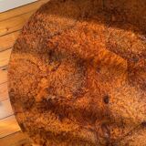 Round coffee table in Elm Burl, Art Deco decorative work - Year 1941