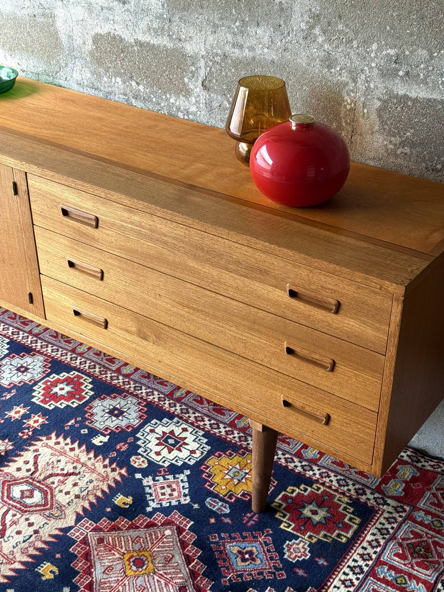 Enfilade scandinave vintage en teck, 1970