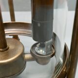 Patinated brass cage lantern, Louis XVI style, 70, France