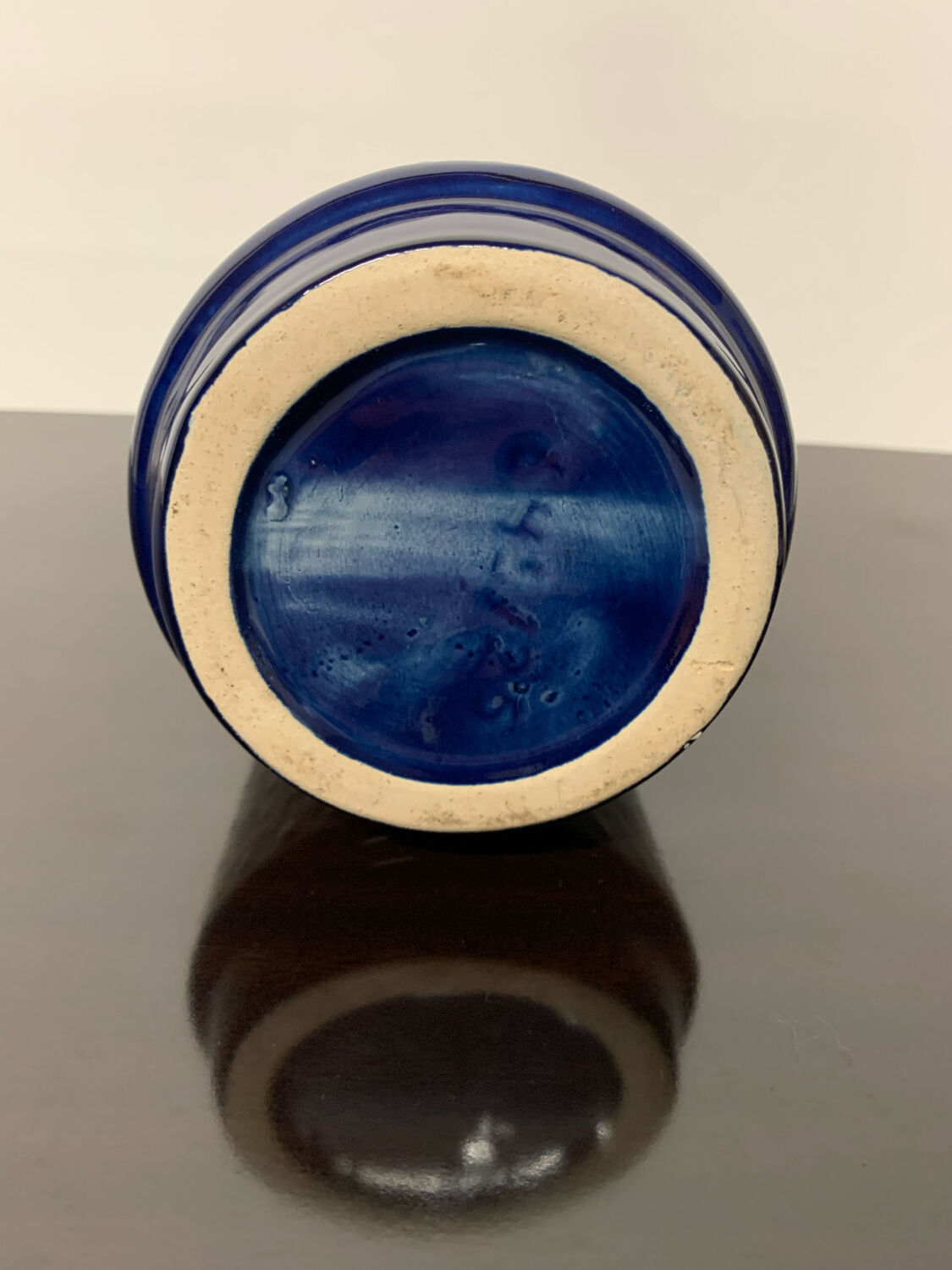 Vase w.g. scheurich bleu cobalt
