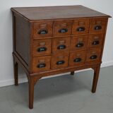 Dutch Oak Apothecary / Filing Cabinet, 1930s