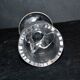 Vintage Portieux Molded Glass Chicken Egg Cup Easter Hen