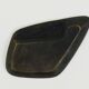Asymmetrical modernist ashtray by Walter Bosse in black brass by Herta Baller, 1950s.