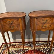 Pair of Louis XV kidney-shaped bedside tables