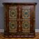 Armoire Alsacienne à décor floral peint polychrome – style Louis XIV – XIXème s.