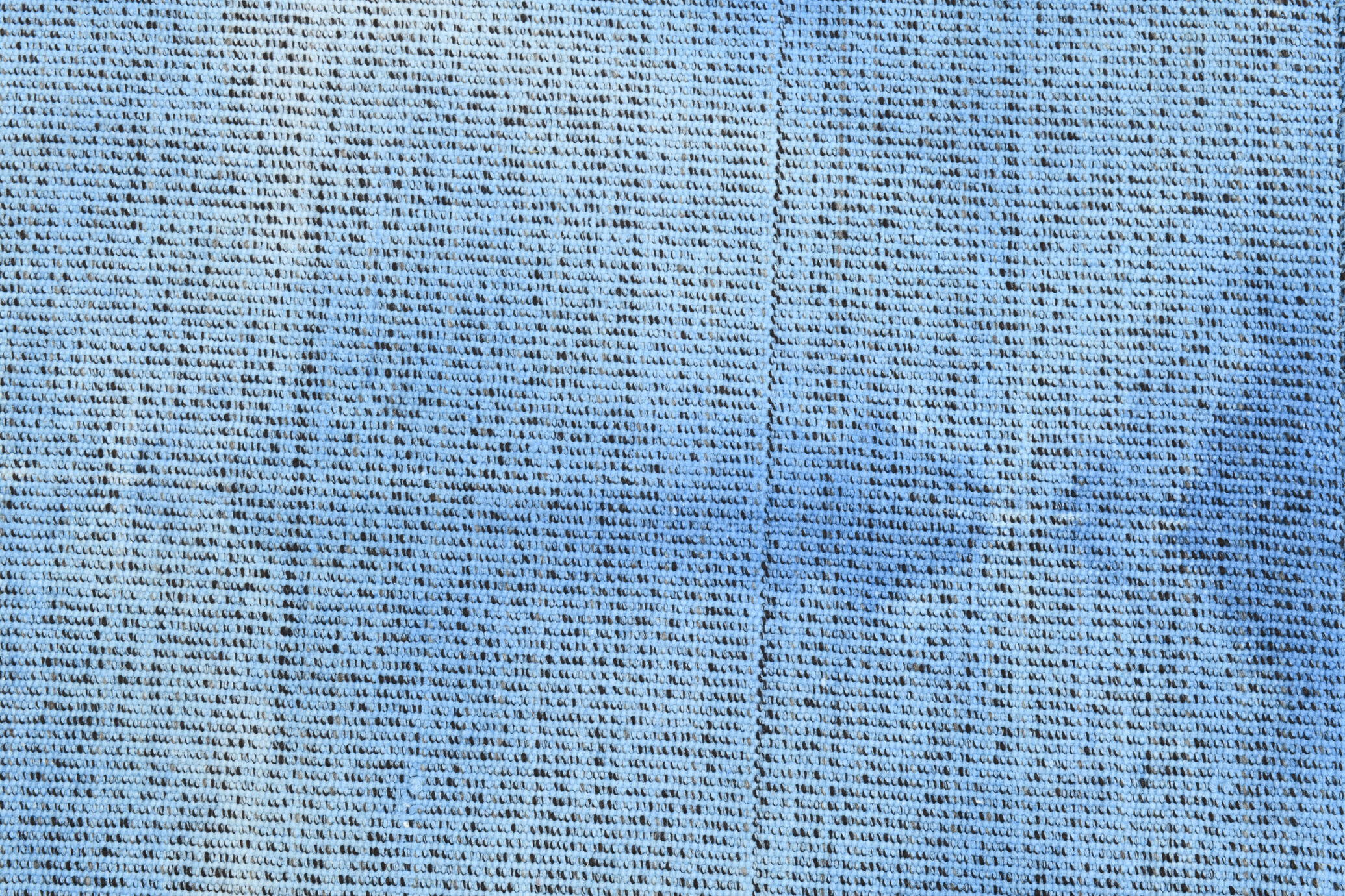 Shades of blue flatweave vintage rug 359x269cm