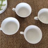 4 Vichy coffee cups