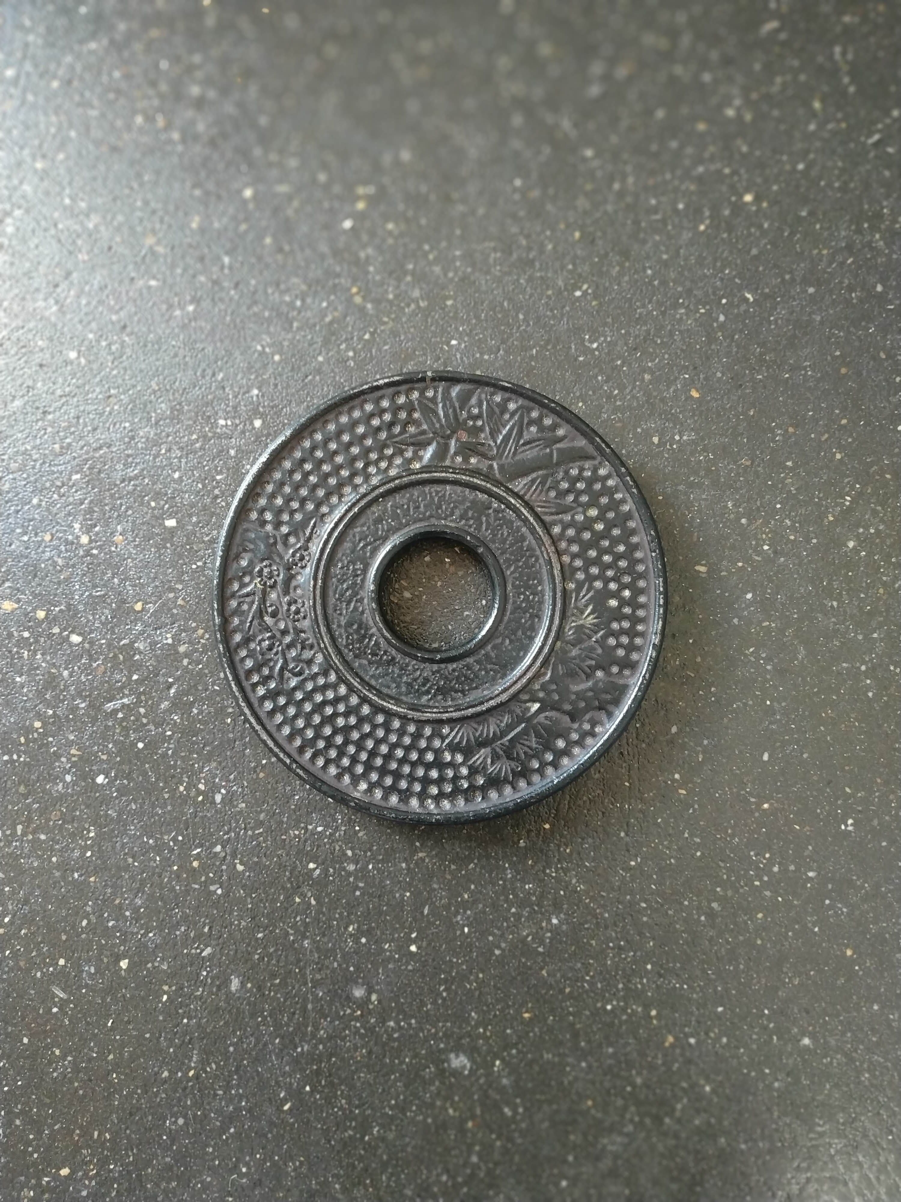 Cast iron underside