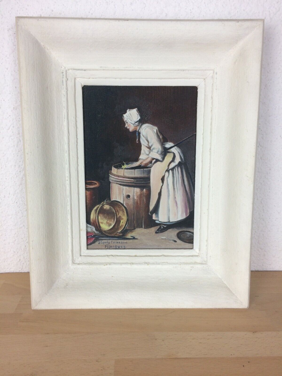 Painting The Scrubber painting on wood reproduction