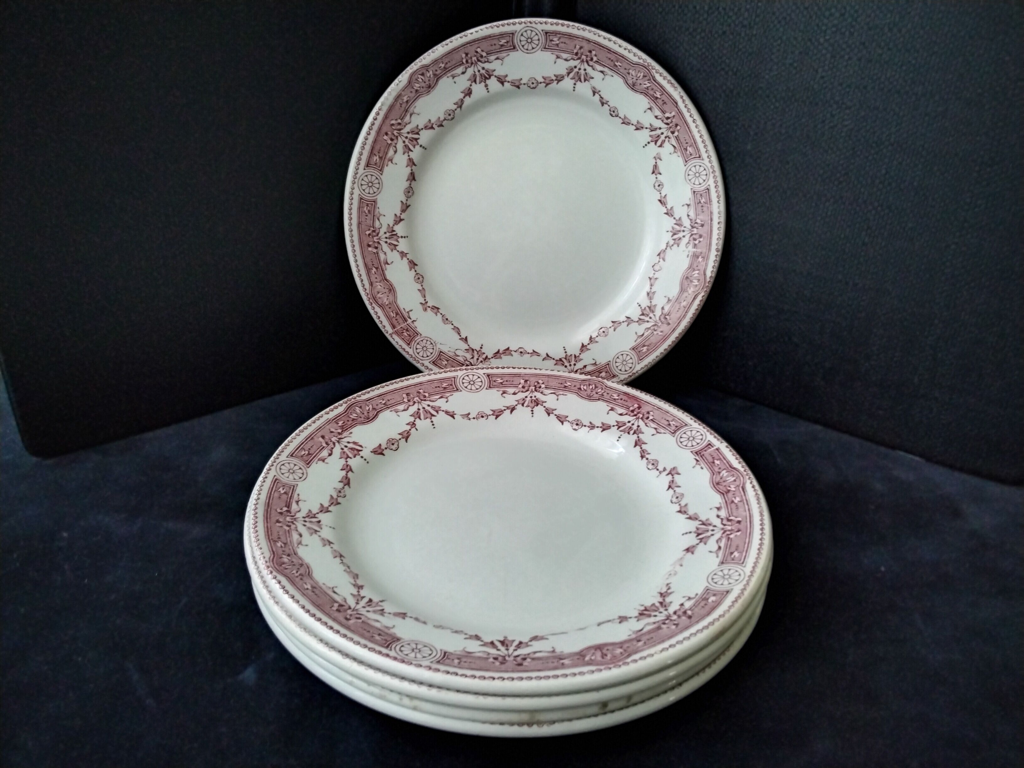 5 dessert plates Hamage Moulin des Loups Provence model