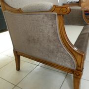 Two-seater canapé in Restoration / Louis-Philippe style – Reupholstered by an artisan.