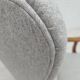 1950s, Danish high-backed armchair, reupholstered, wool, oak wood.