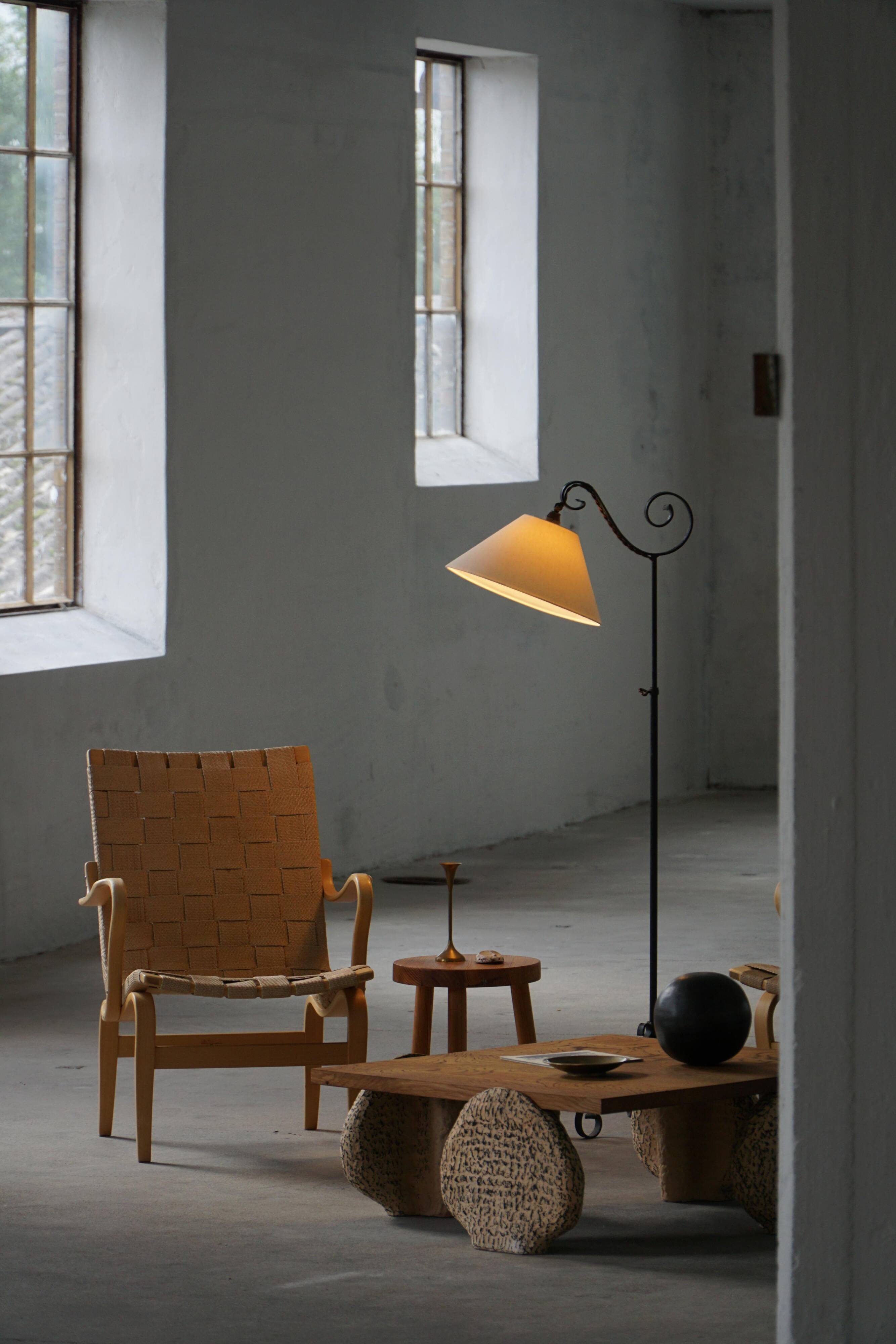 Pair of Swedish armchairs from the mid-century by Bruno Mathsson, model "Eva", 1960s.