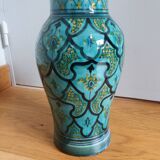Handcrafted Safi turquoise vase signed