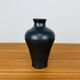 Vintage black ceramic vase