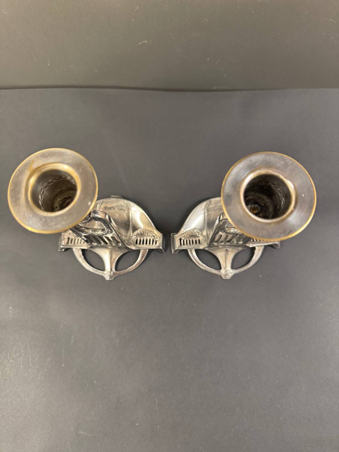 Paire de bougeoir WMF Art nouveau vers 1910