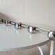 Vintage chrome wall-mounted coat rack from the 1970s