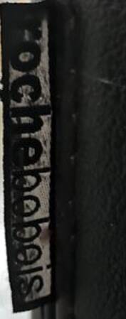 Canapé en cuir noir Roche Bobois