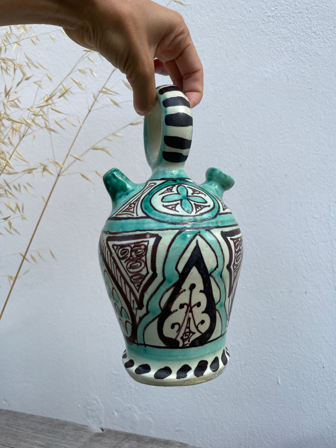 Antique Punter ceramic jar